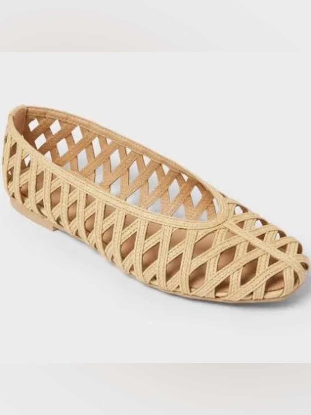 A New Day Pilar Flats Memory Foam Insole Natural
